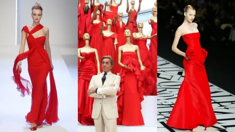 Para Valentino, o vermelho era muito mais do que apenas uma cor bonita; era um jeito de dizer ao mundo o que ele pensava.